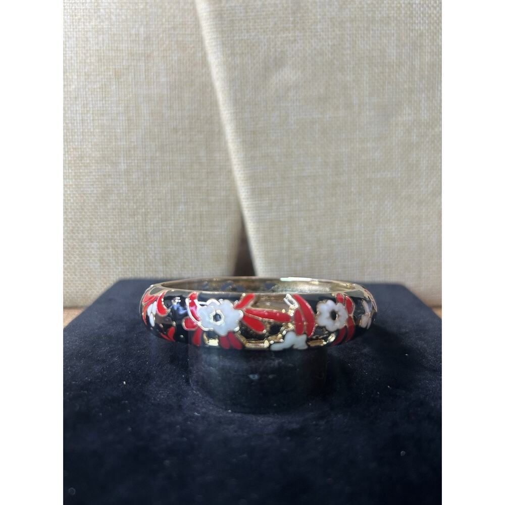 Sequin Nordstrom Multicolor Gold Tone Statement Enamel Bangle Bracelet #550